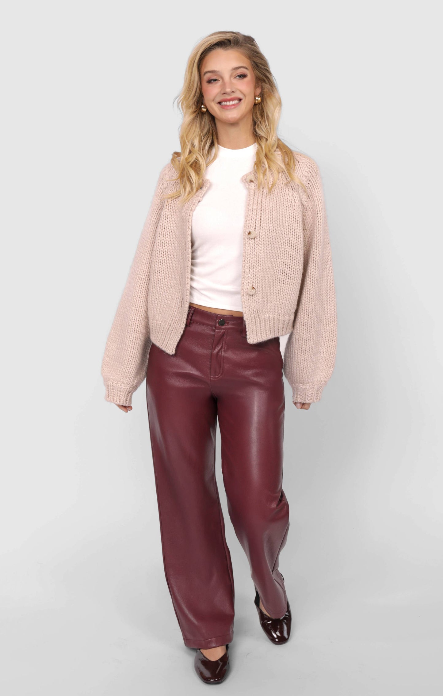 Knitted Button-up Cardigan