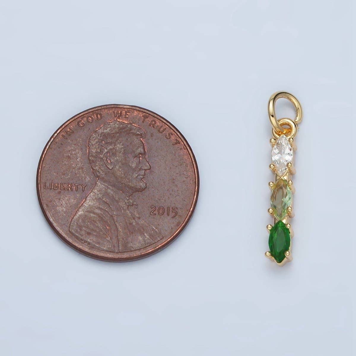 Colorful Gradient CZ Charm
