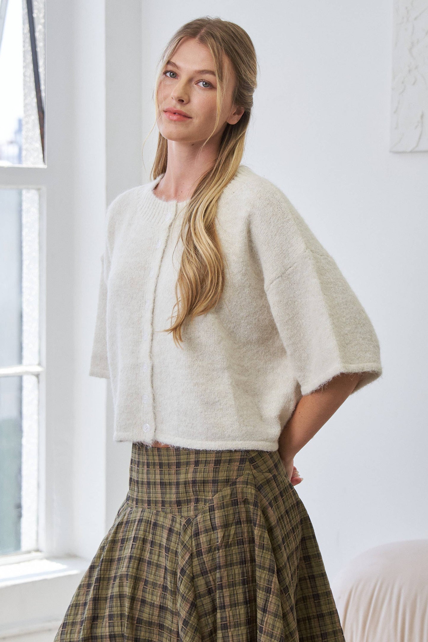 Lou 3/4 Sleeve Sweater Top