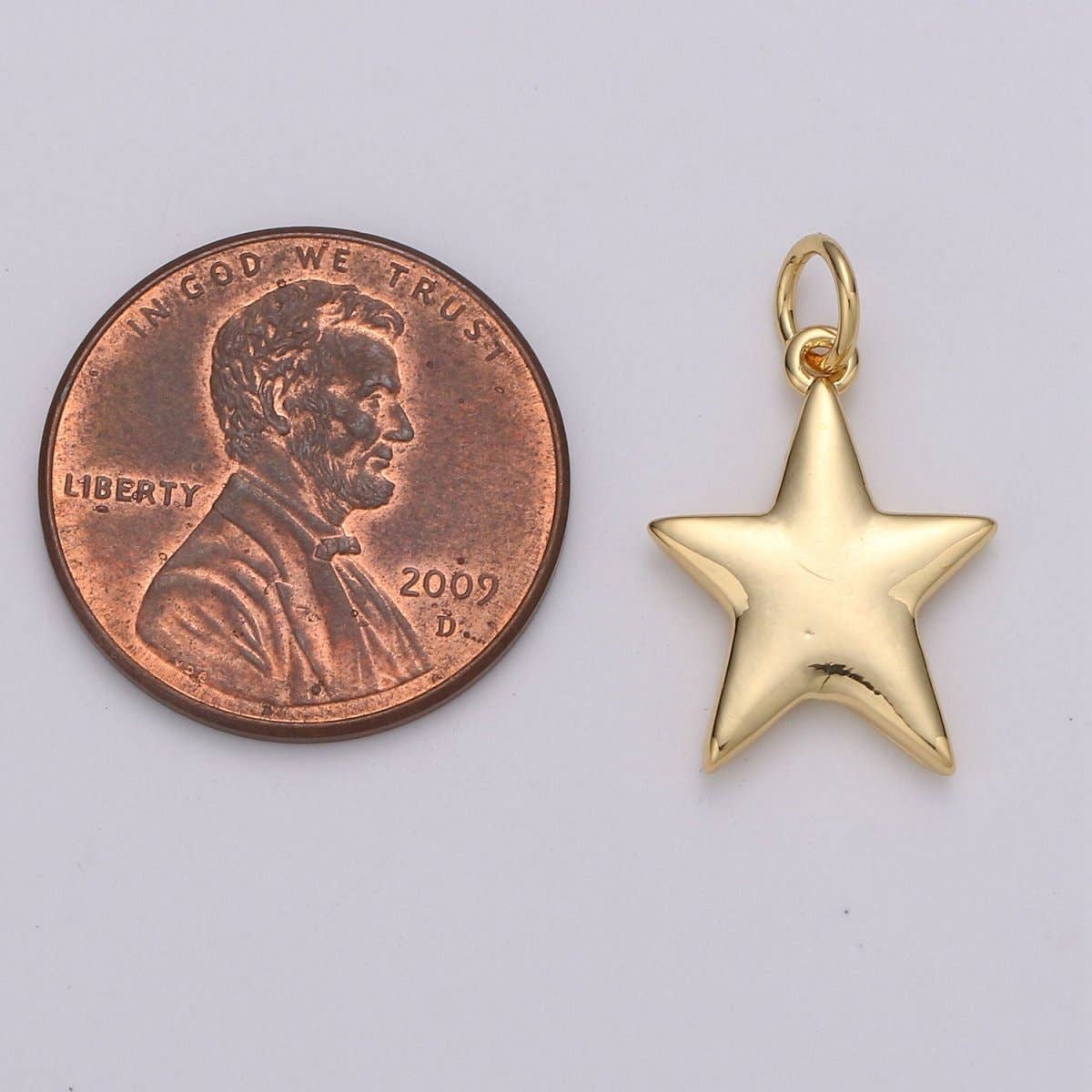Gold Star Charm