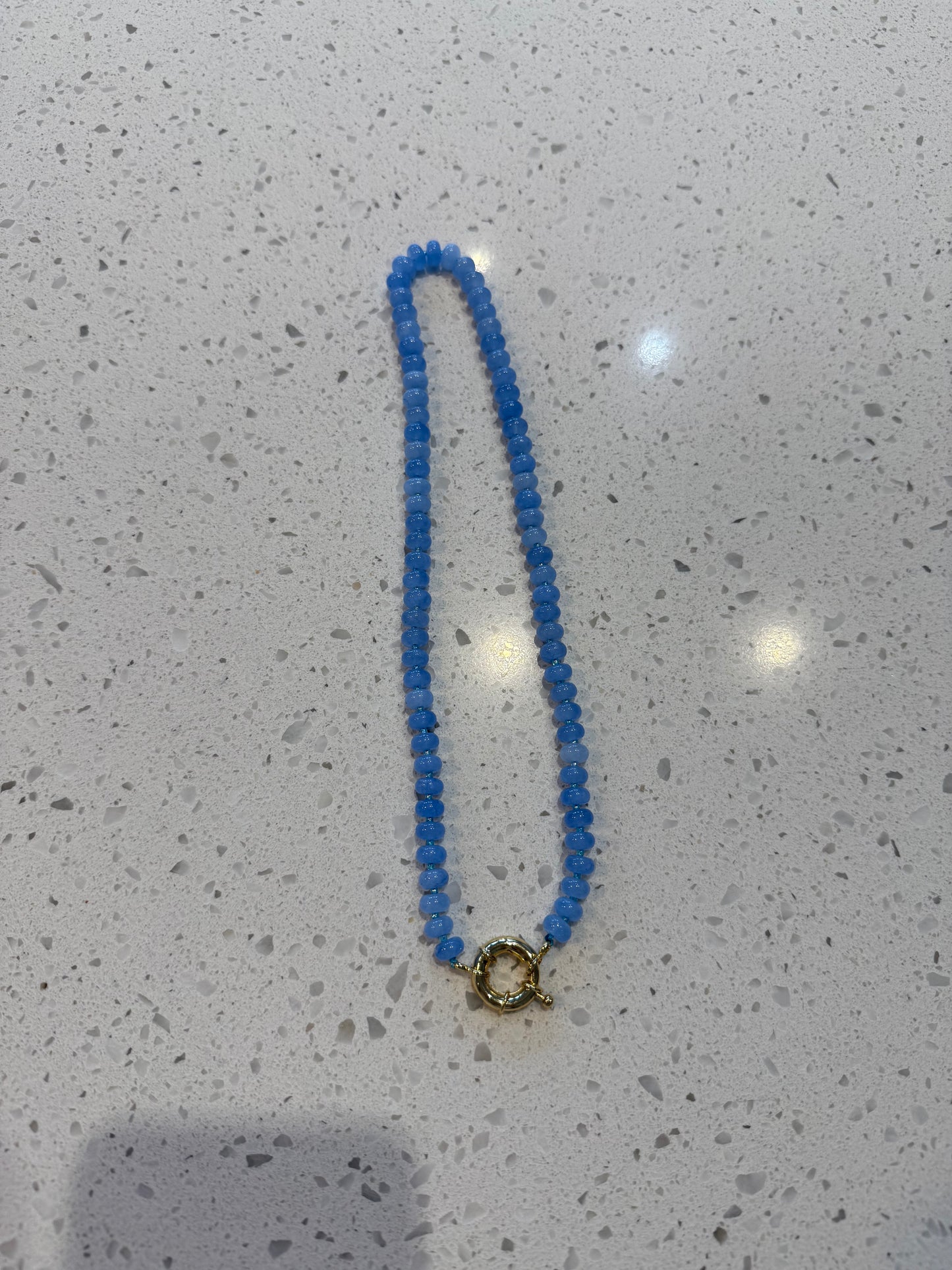 Gemstone Charm Keeper Necklace