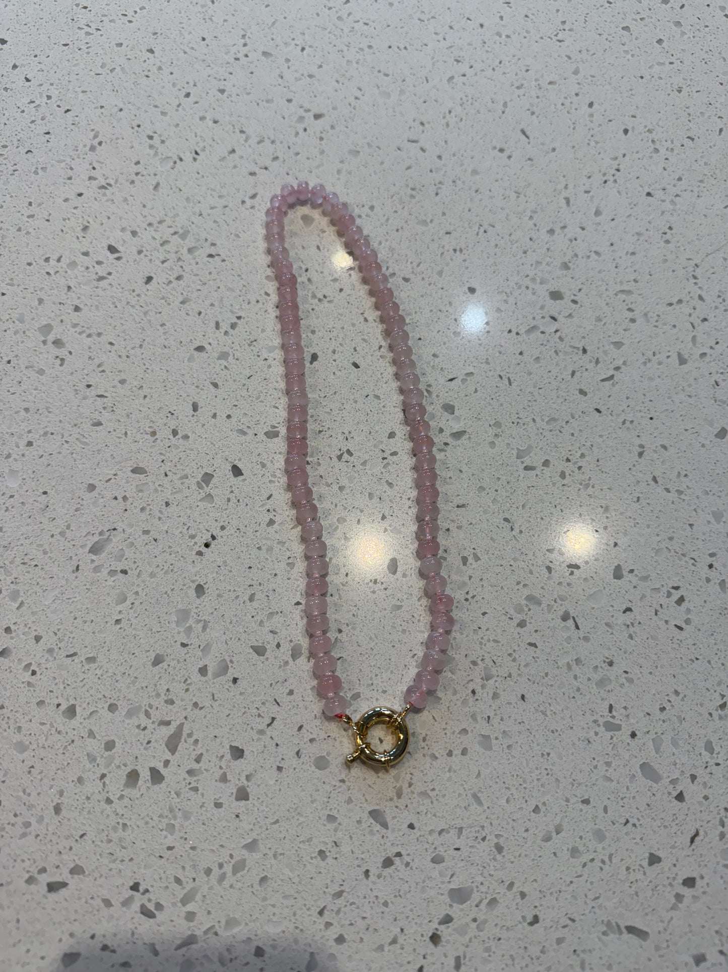 Gemstone Charm Keeper Necklace