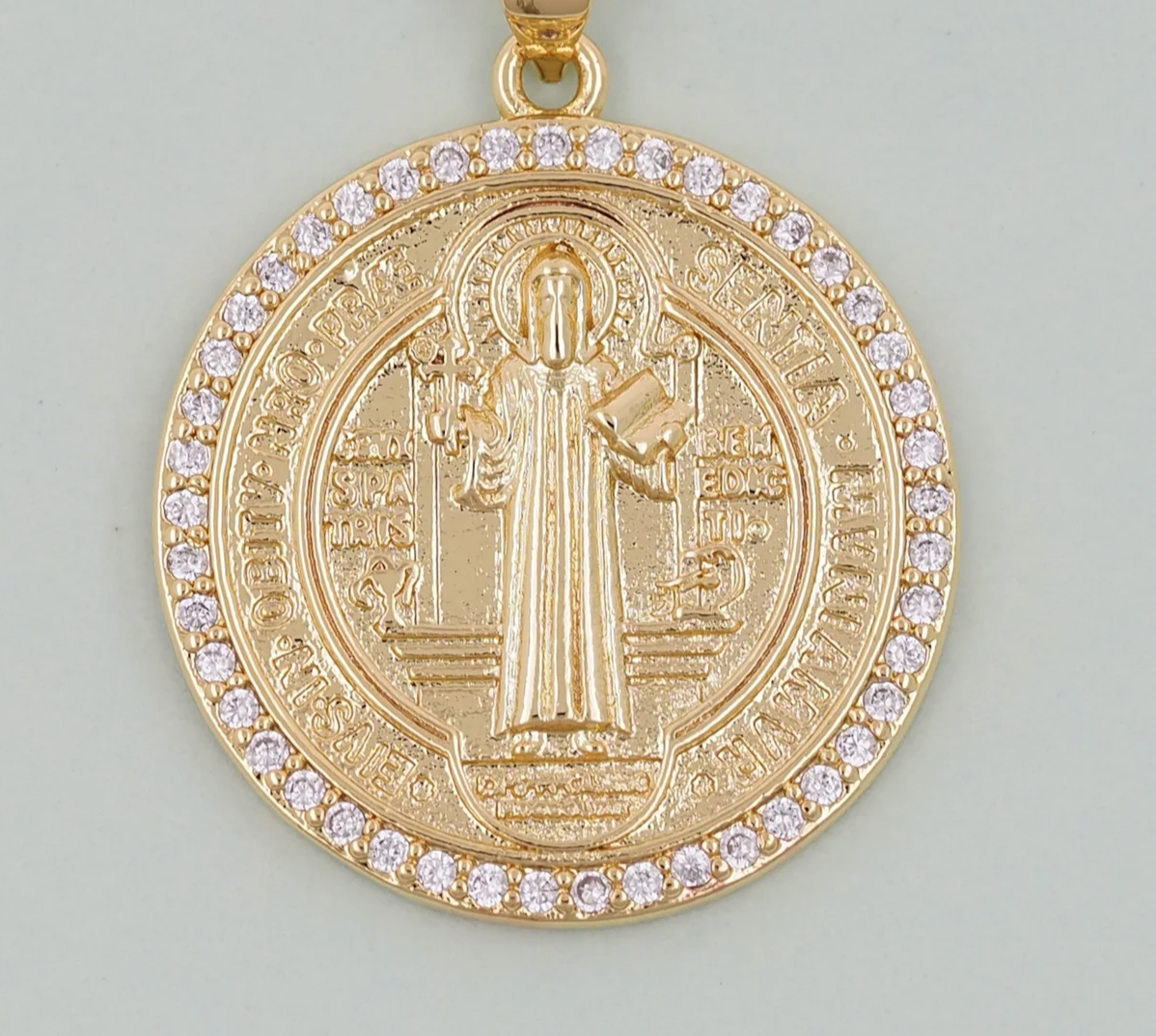 Circle Benedict with CZ Charm