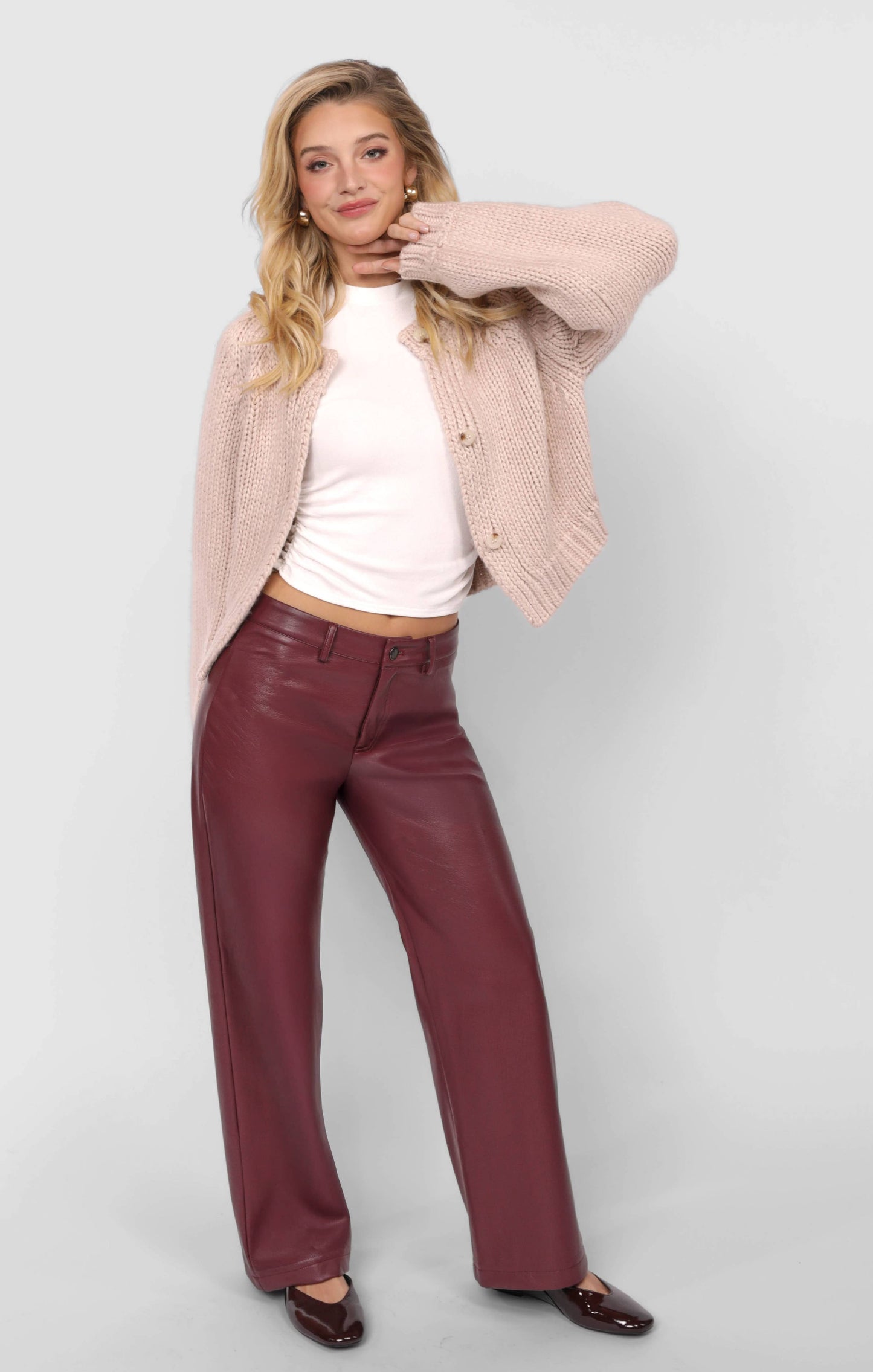 Knitted Button-up Cardigan