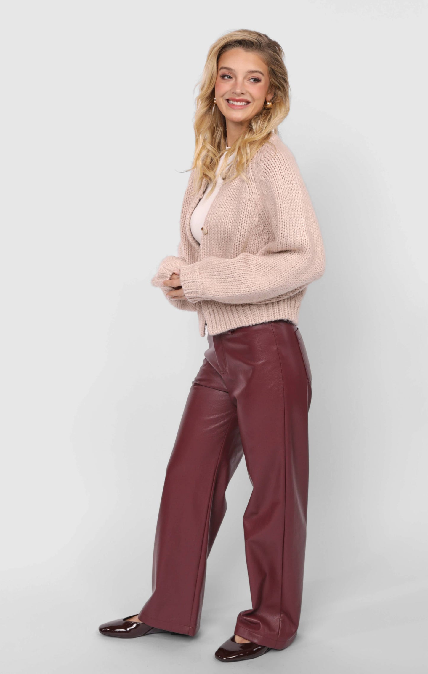 Knitted Button-up Cardigan