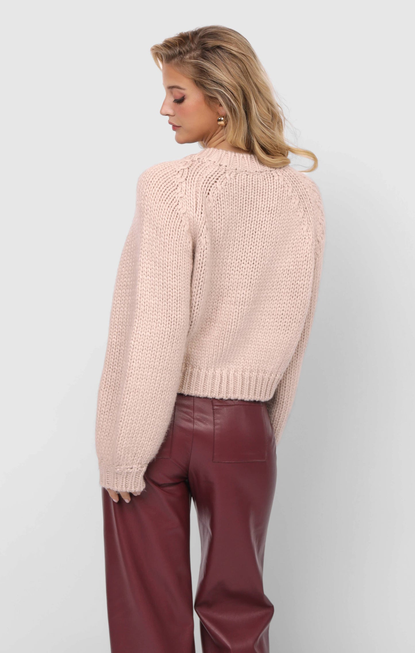 Knitted Button-up Cardigan