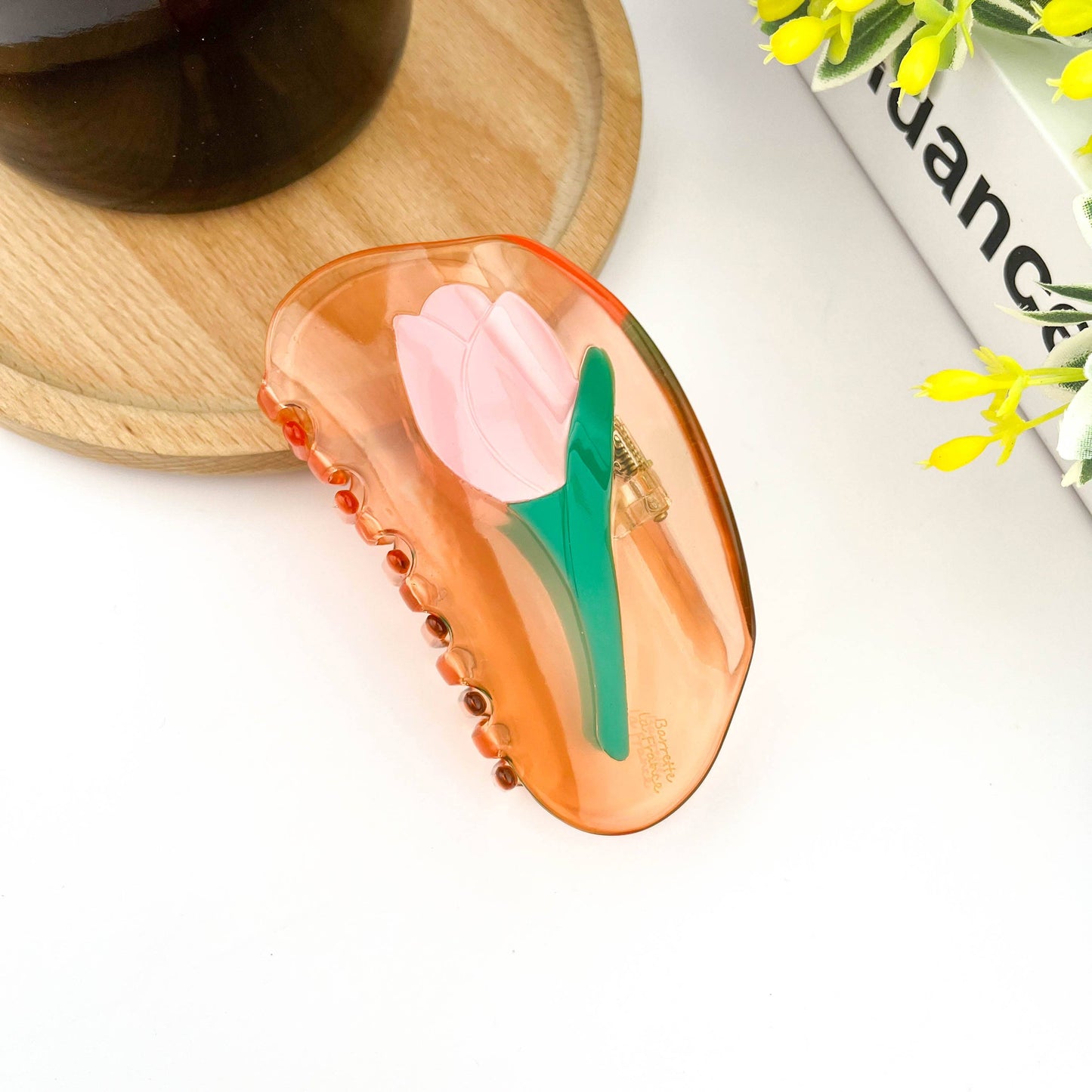 Floral Claw Clip