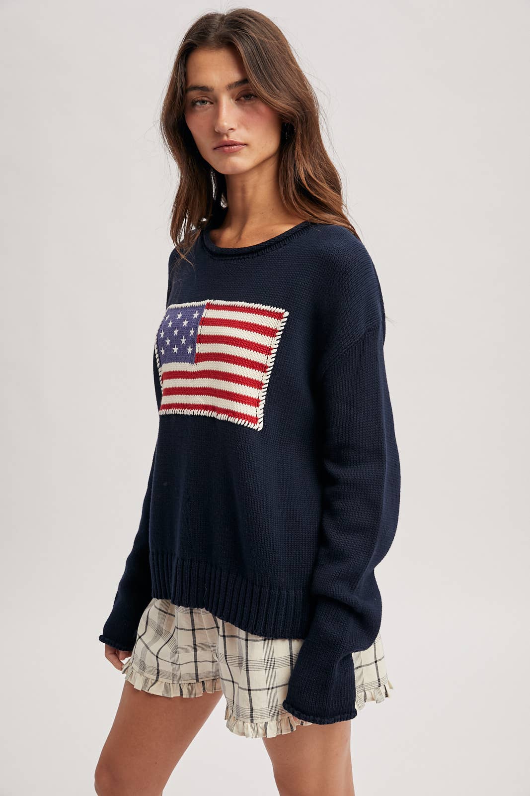 Navy American Flag Sweater