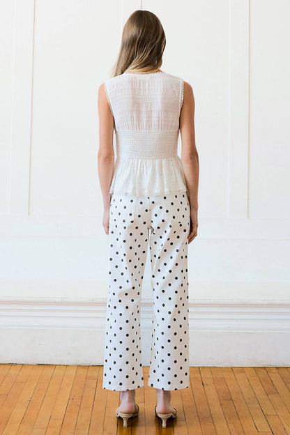 Polka Dot Ankle Pant