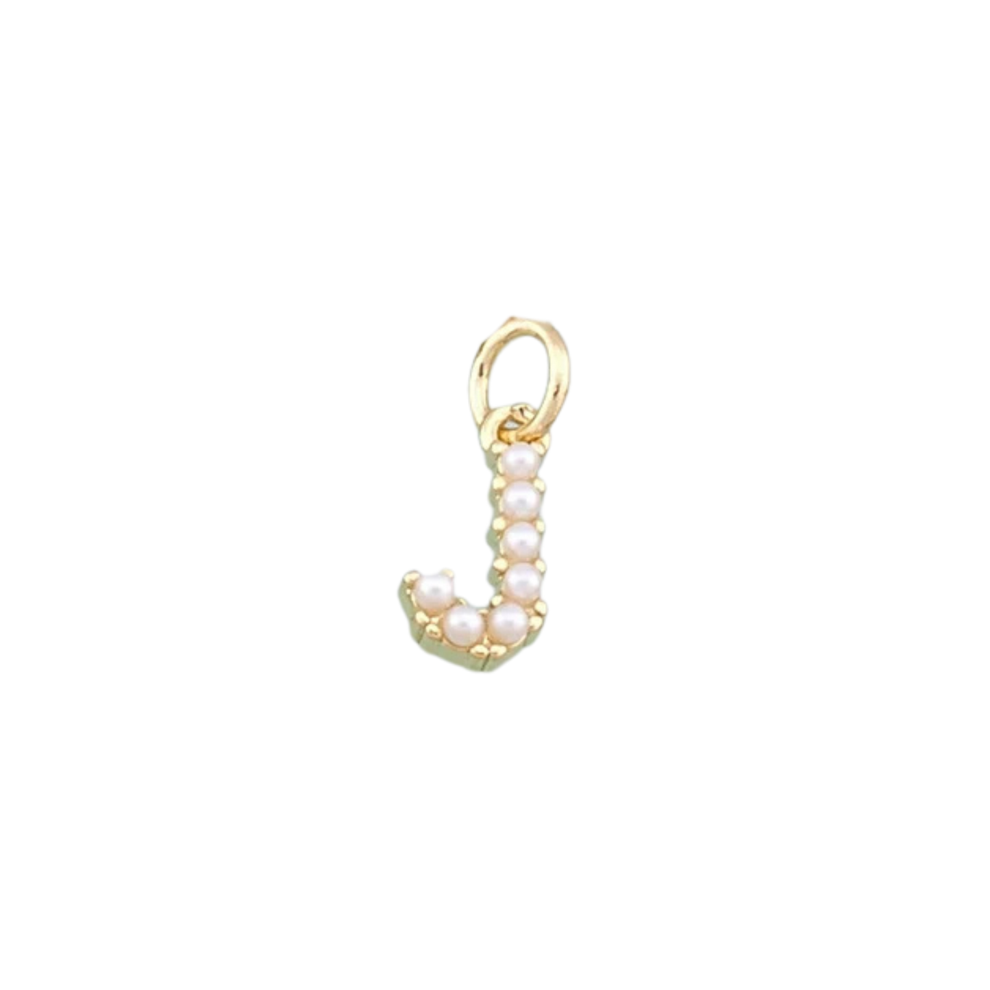 Pearl Initial Charm