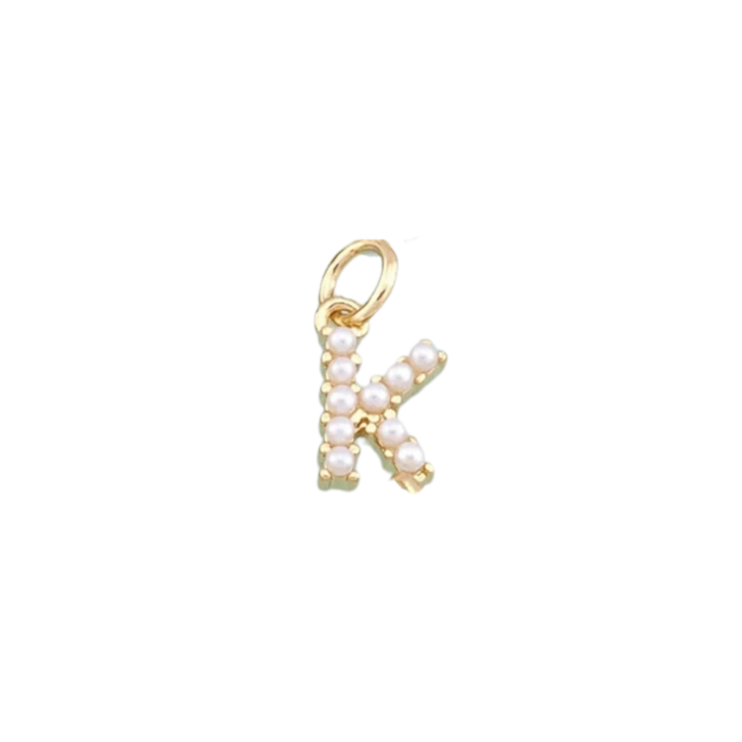 Pearl Initial Charm