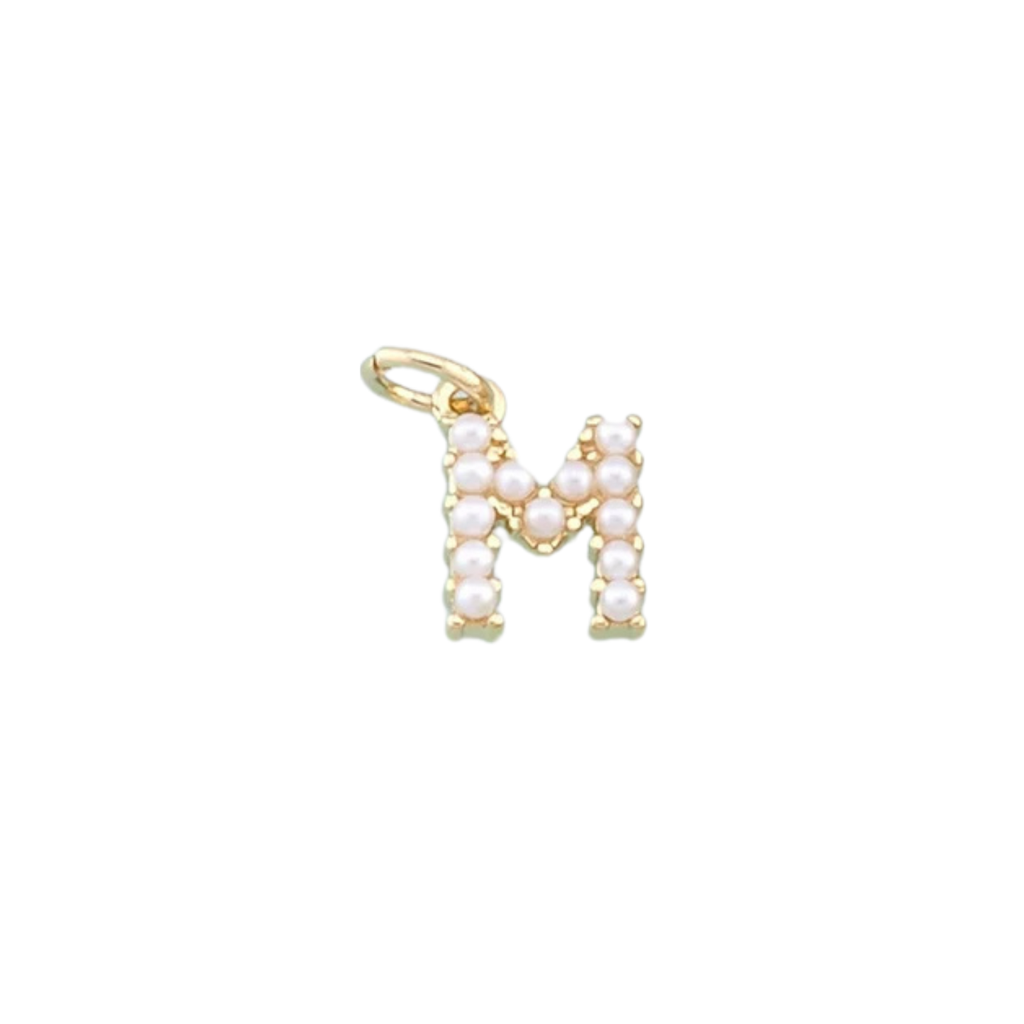 Pearl Initial Charm