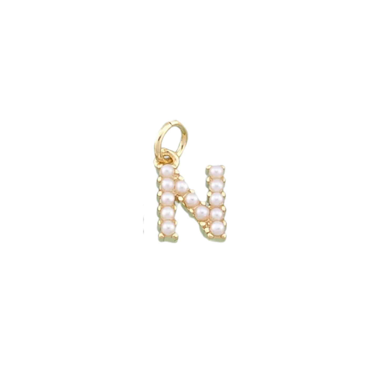 Pearl Initial Charm