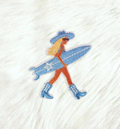Coastal Cowgirl w/ Surfboard Patch