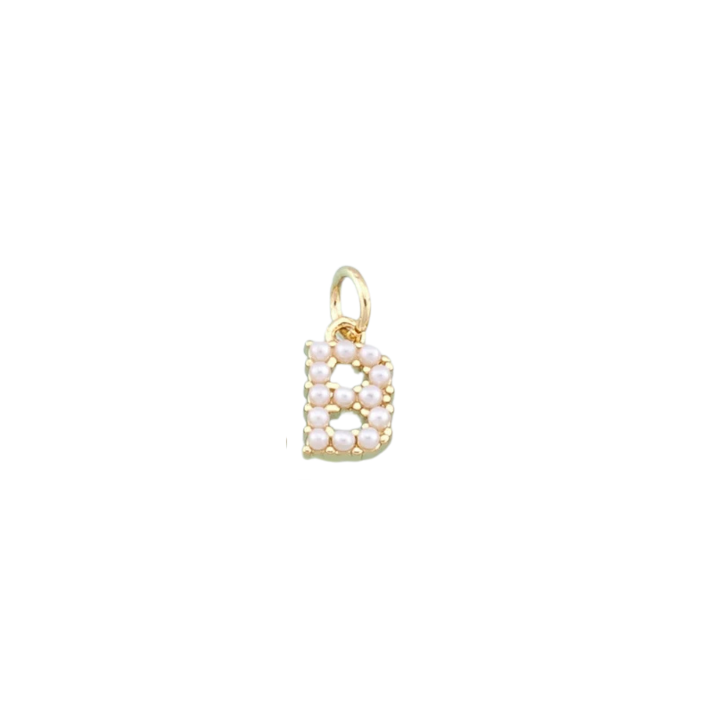 Pearl Initial Charm