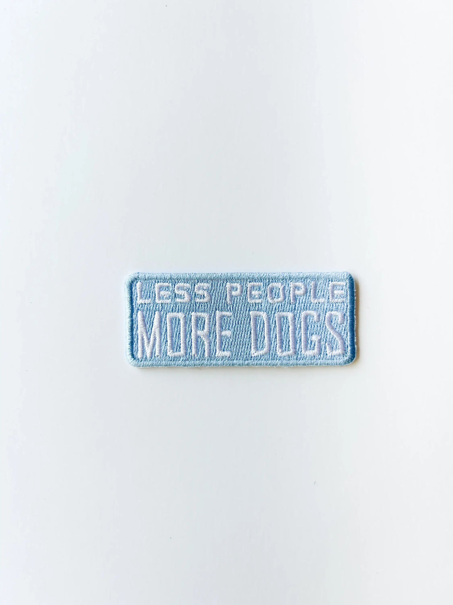 Less People More Dogs  Patch