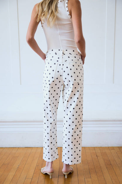 Polka Dot Ankle Pant