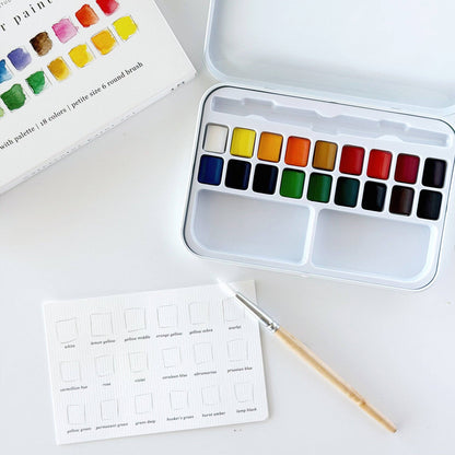Watercolor paint set
