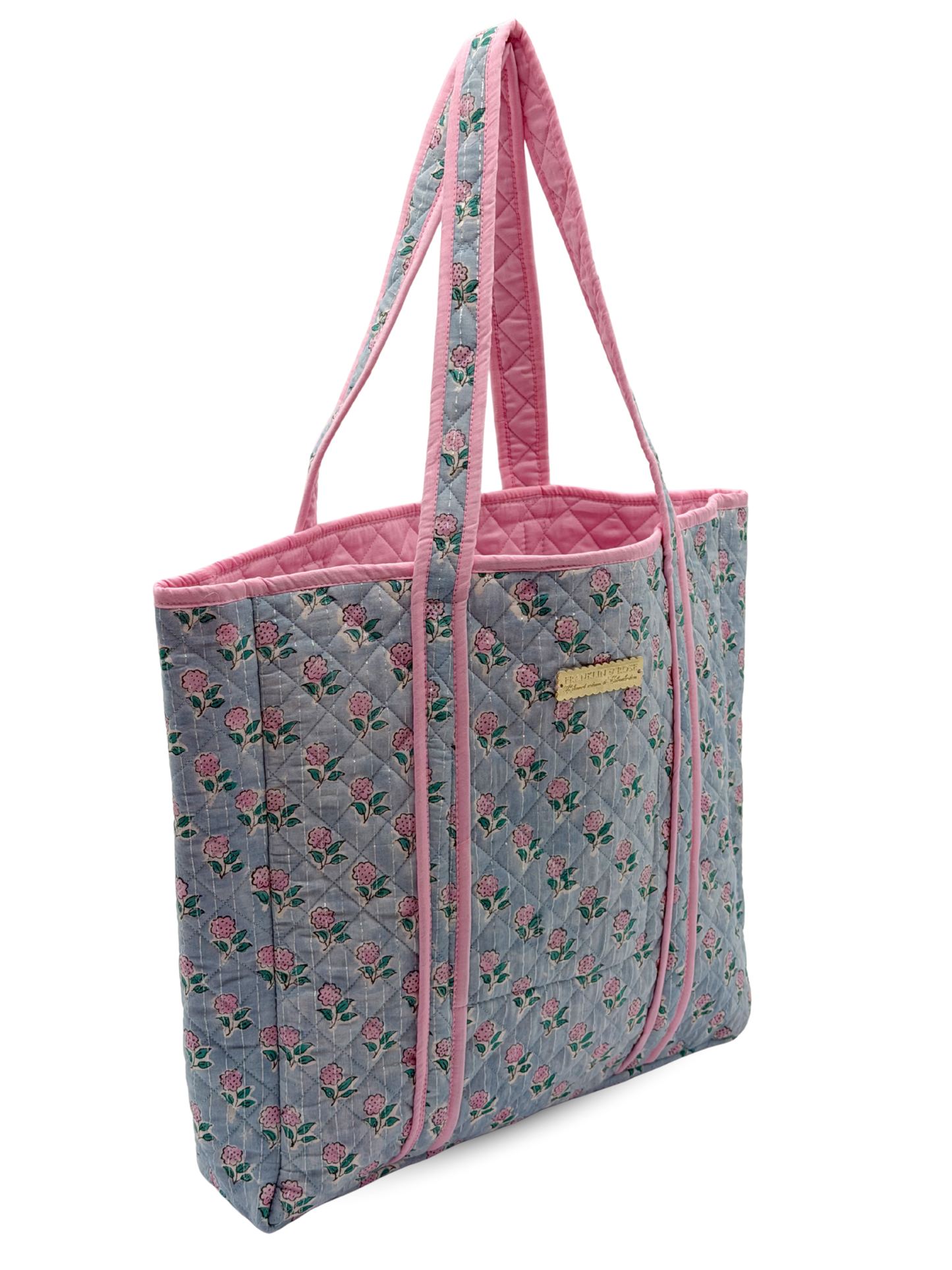 Frosted Flower Reversible Bag Set