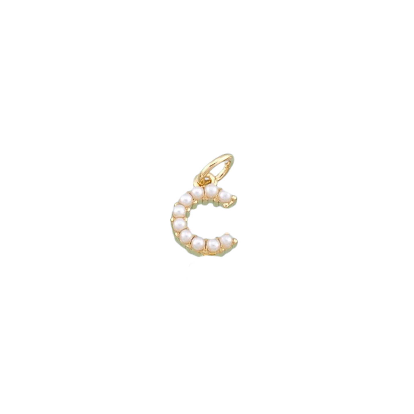 Pearl Initial Charm