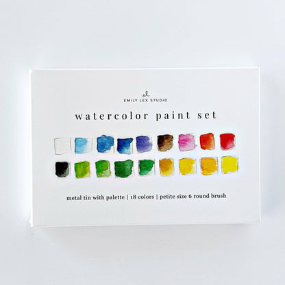 Watercolor paint set