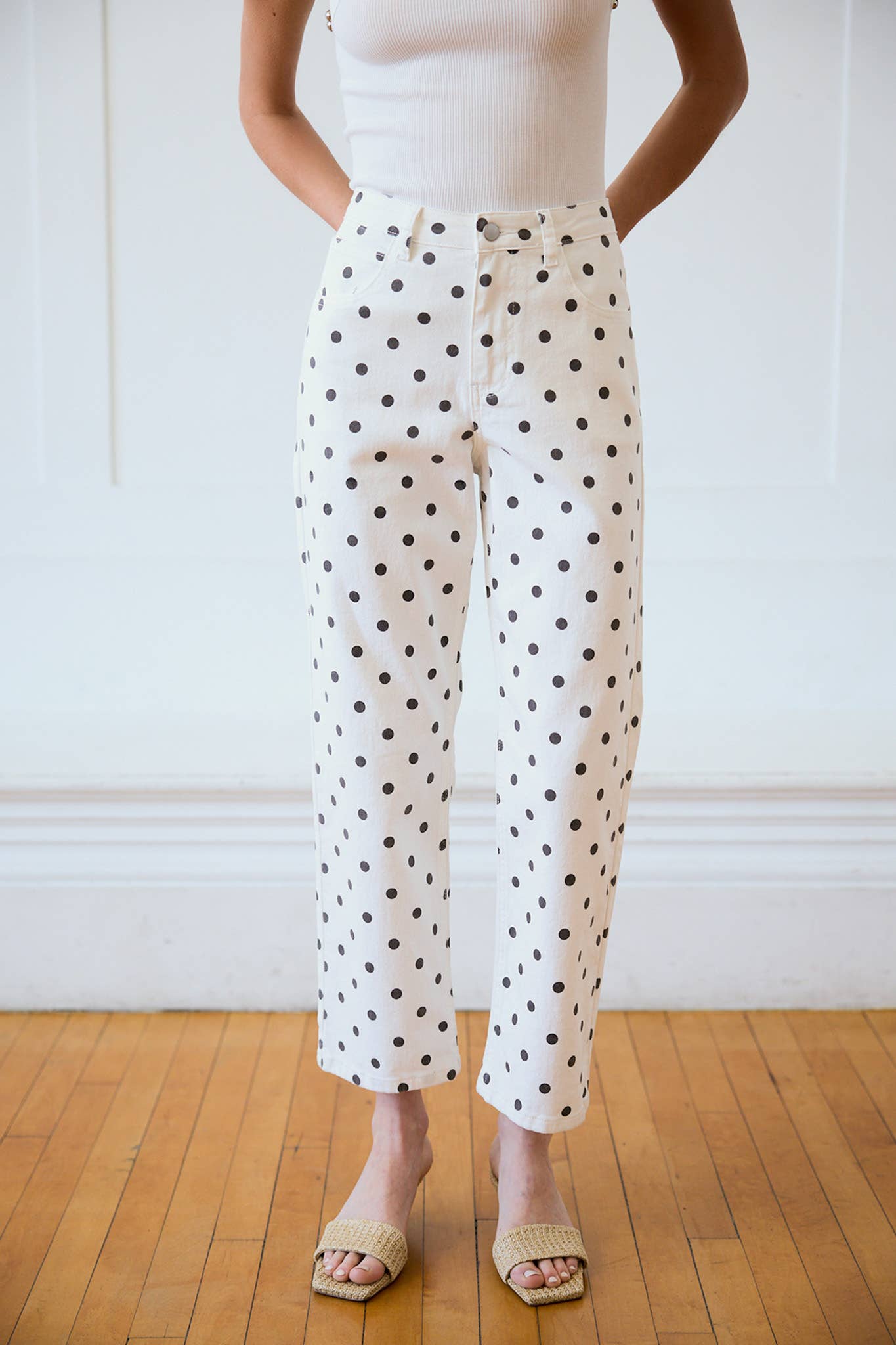 Polka Dot Ankle Pant