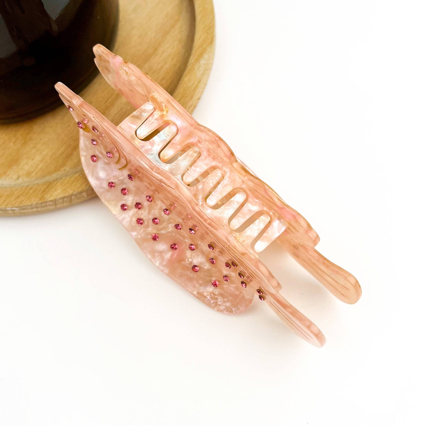 Pink Fish Claw Clip