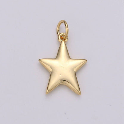 Gold Star Charm