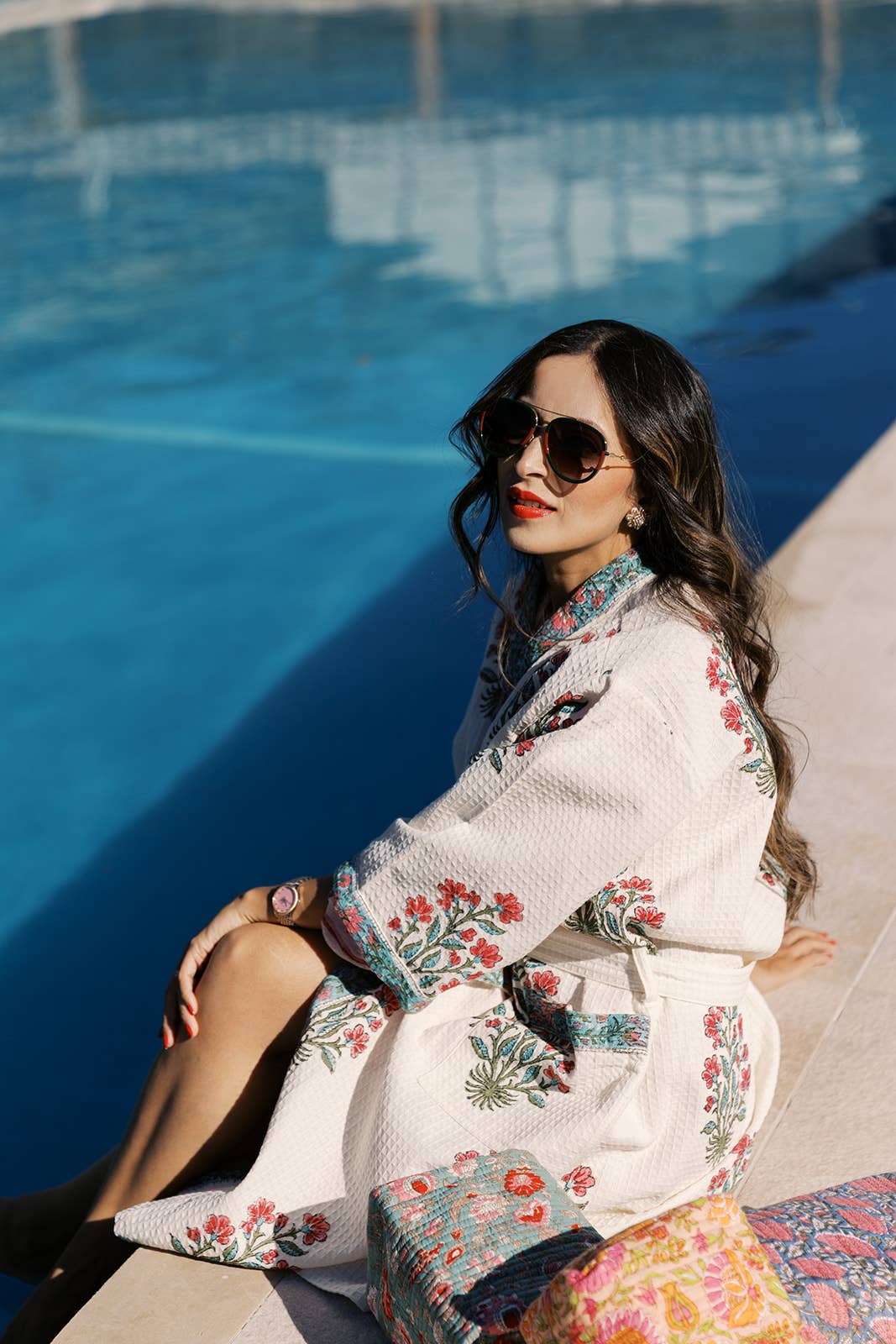 Garden Bloom Cotton Robe