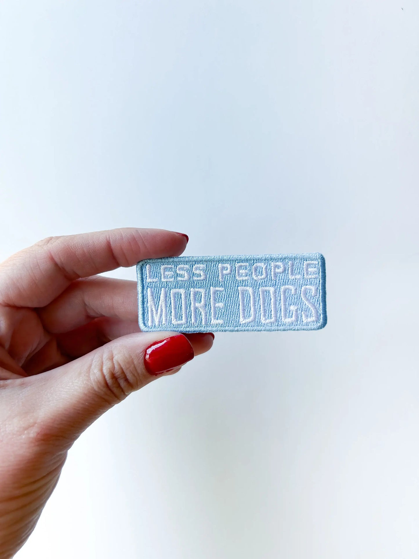 Less People More Dogs  Patch