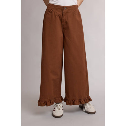 Ruffle Wide Leg Pant