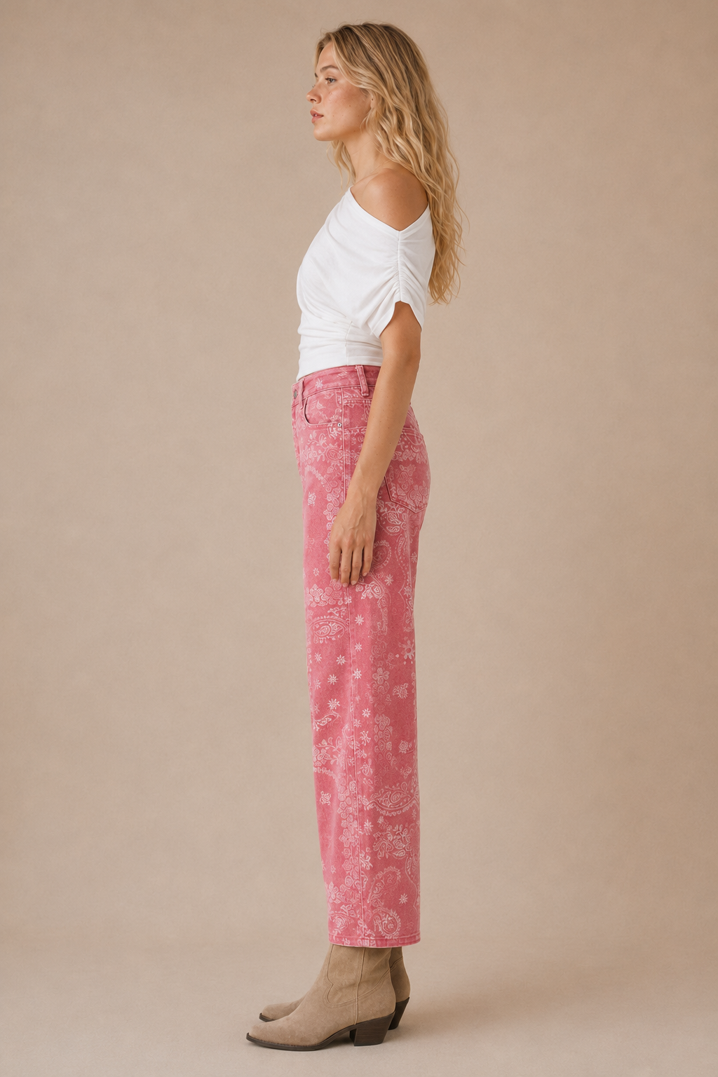 Bandana Denim Pants