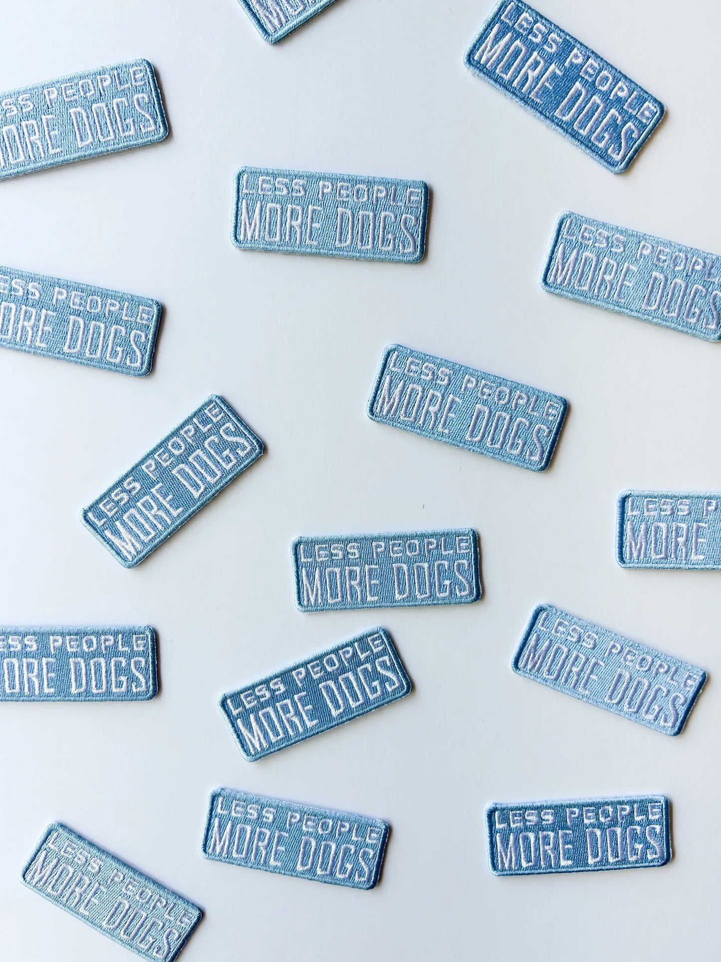 Less People More Dogs  Patch