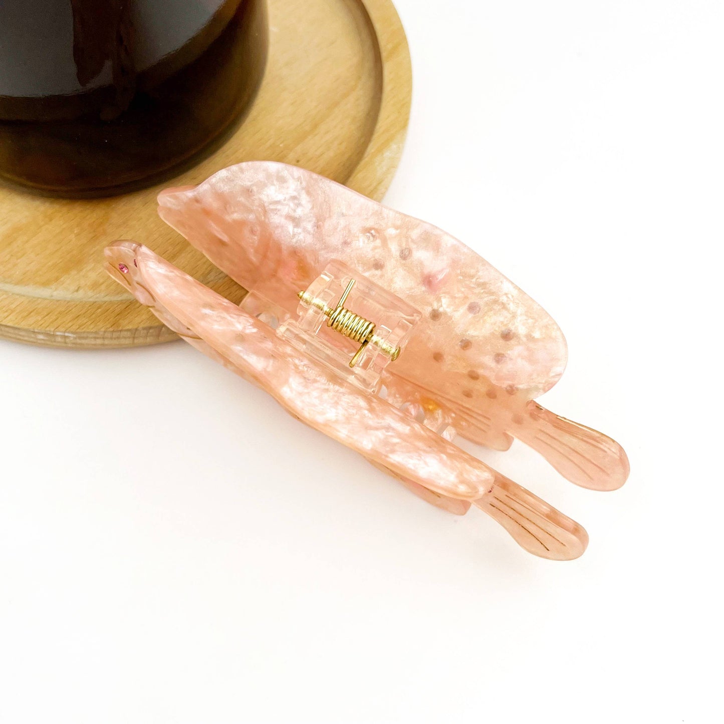 Pink Fish Claw Clip