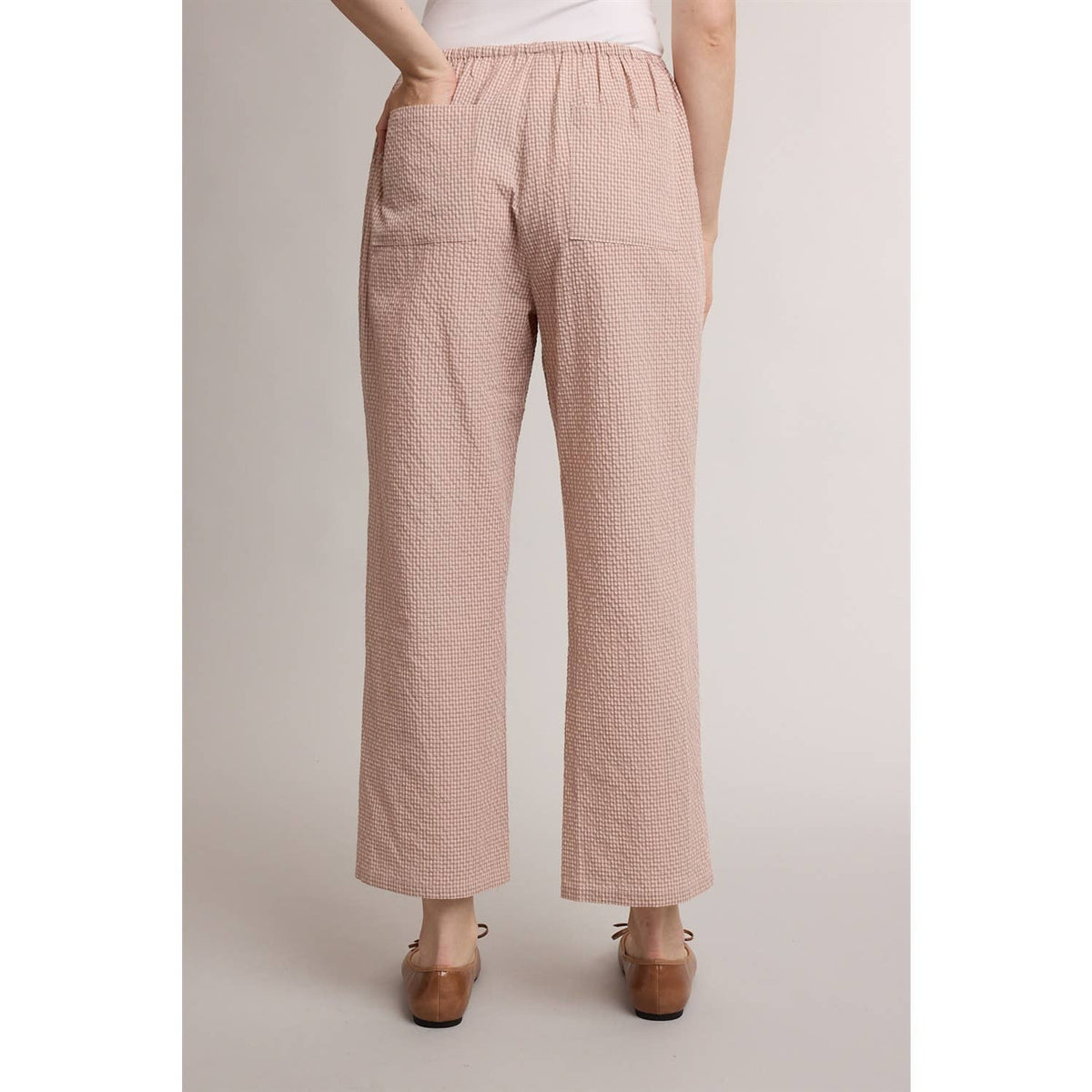 Wide Leg Plaid Pants