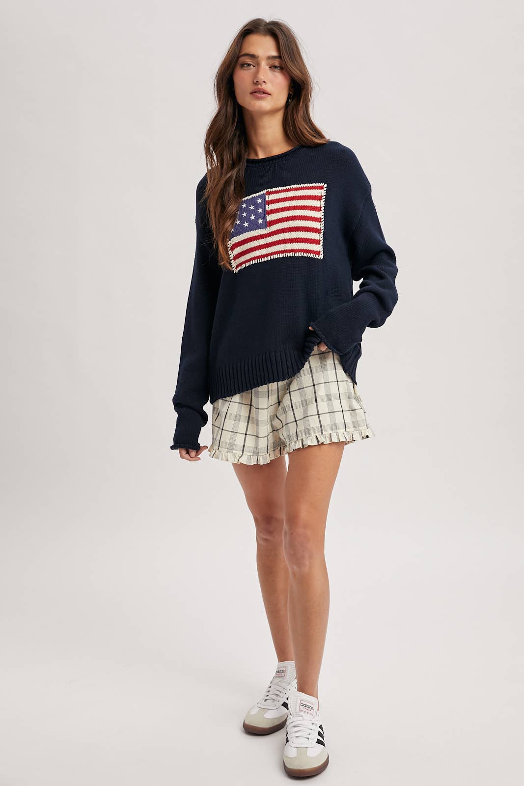 Navy American Flag Sweater