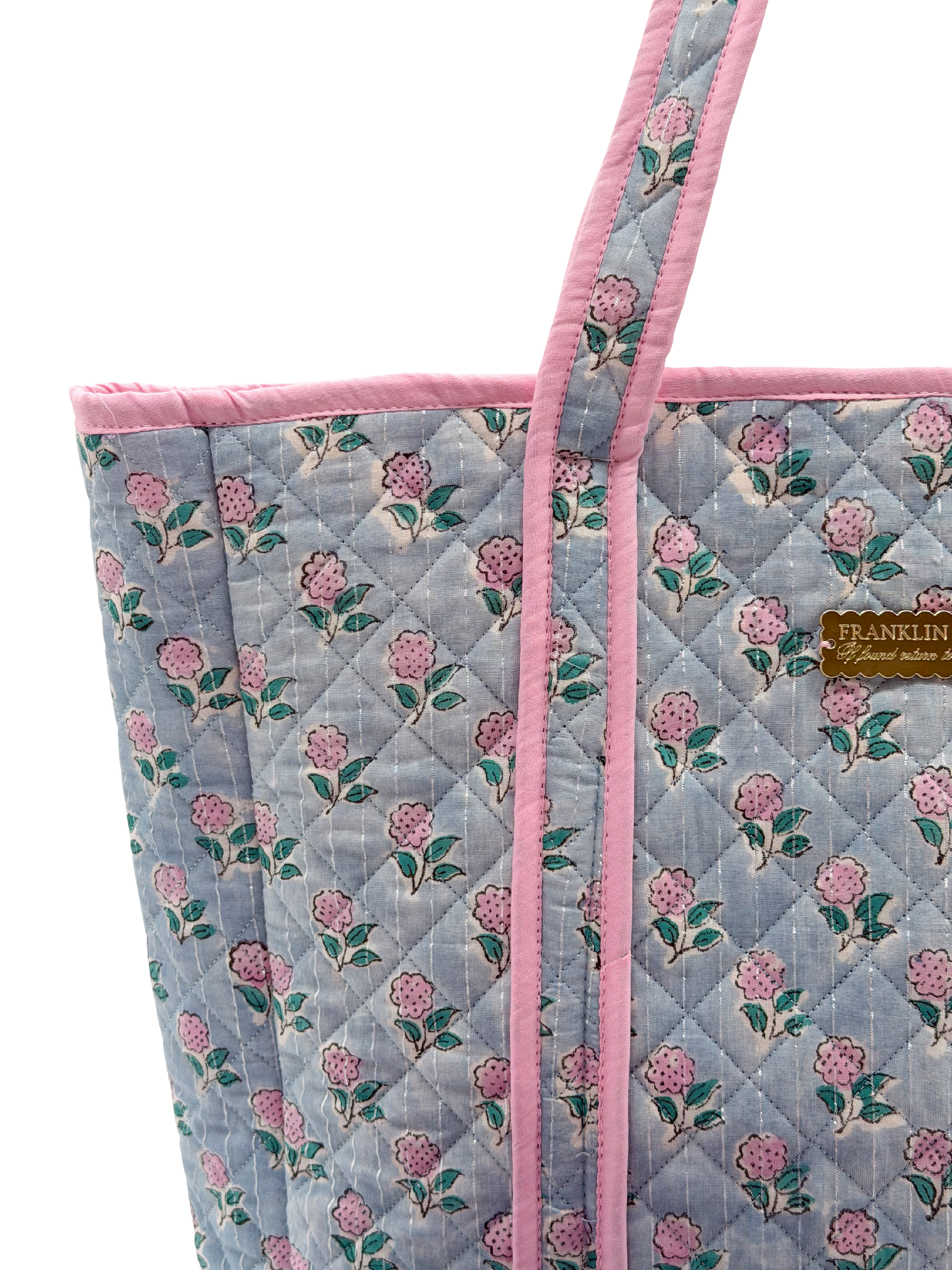 Frosted Flower Reversible Bag Set