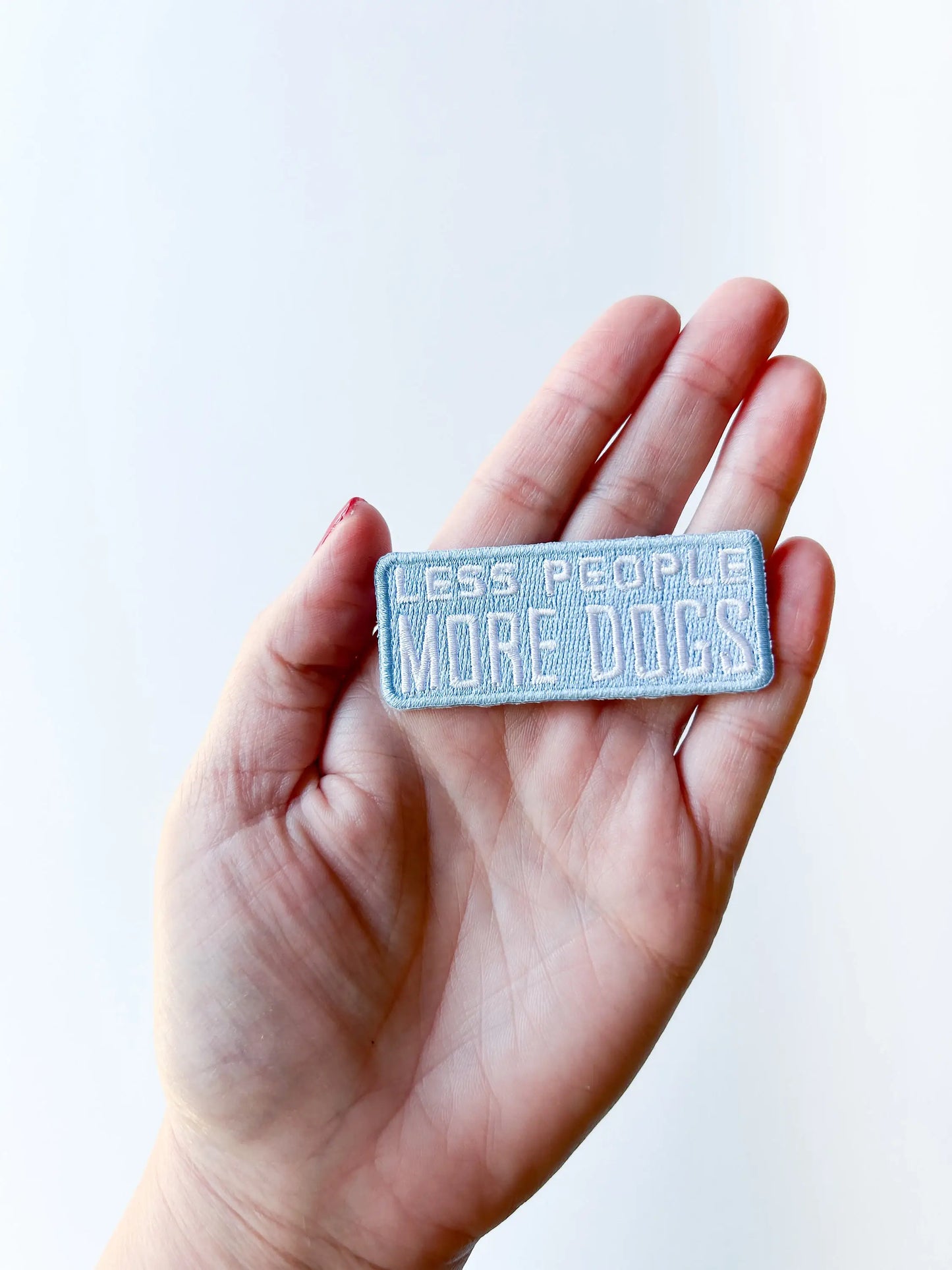 Less People More Dogs  Patch