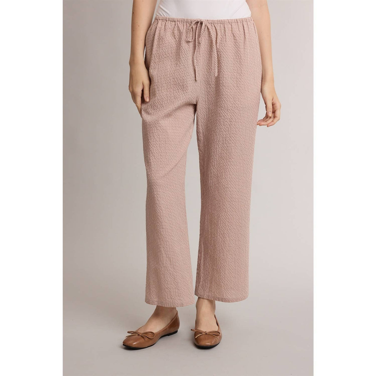 Wide Leg Plaid Pants