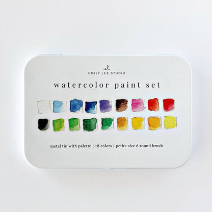 Watercolor paint set