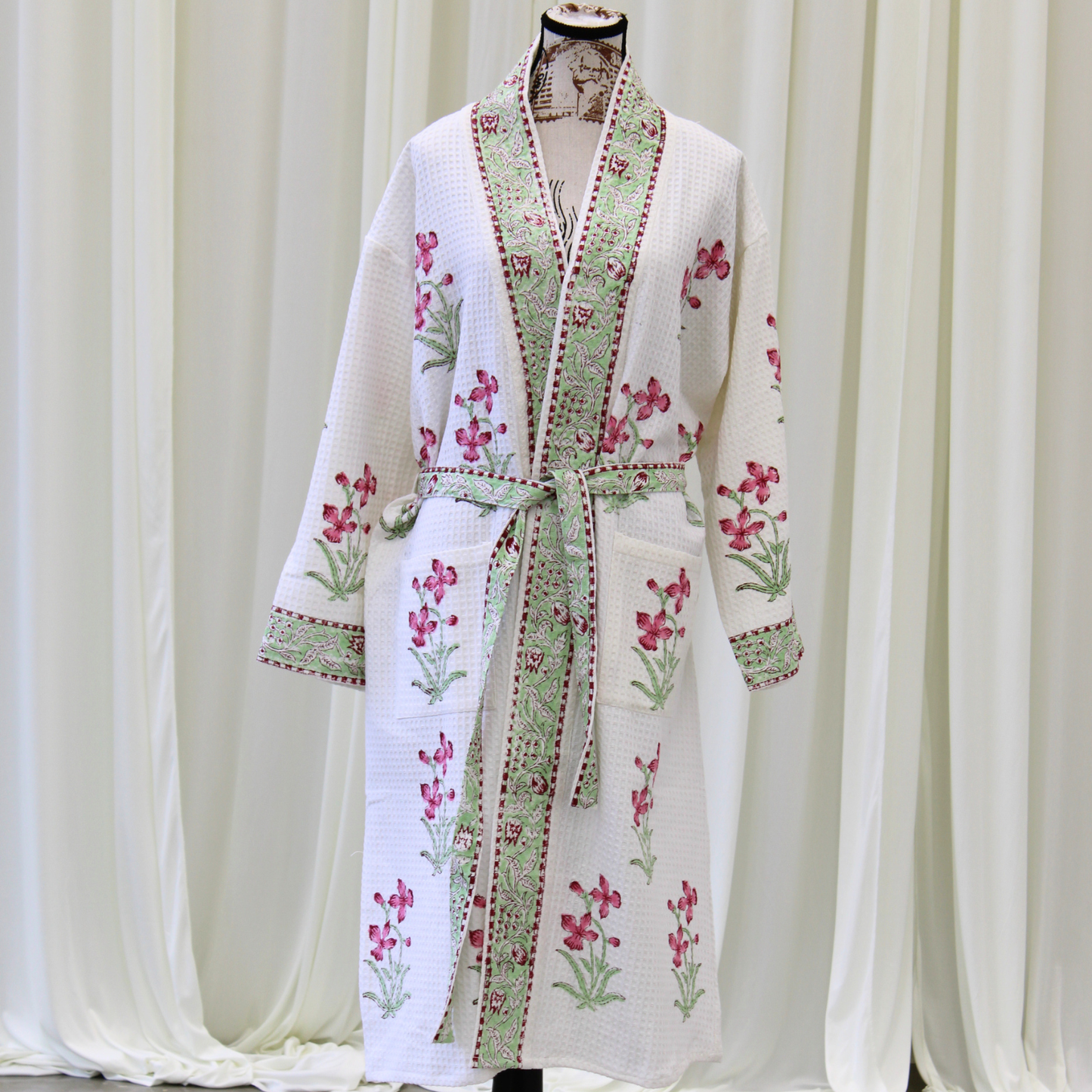 Petal & Sage Cotton Robe