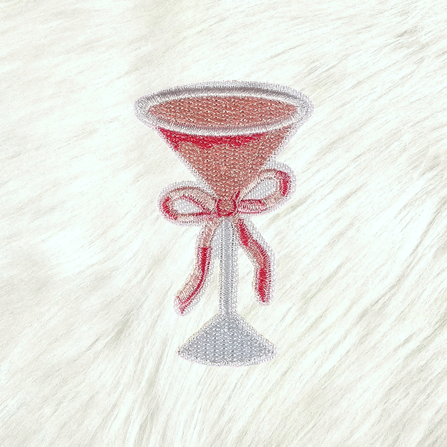 Martini Pink Bow Patch