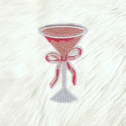 Martini Pink Bow Patch