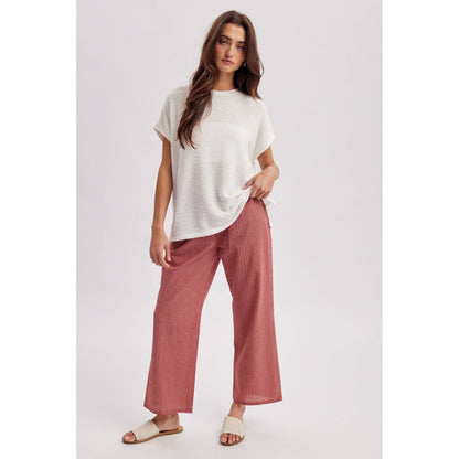 Wide Leg Plaid Pants