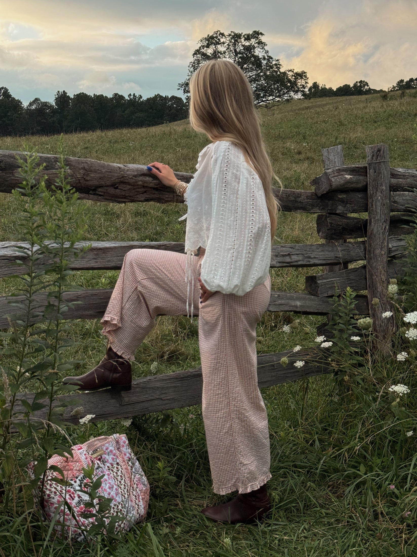 The Pink Gingham Pants