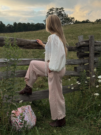 Heirloom Gingham Pants - Pink