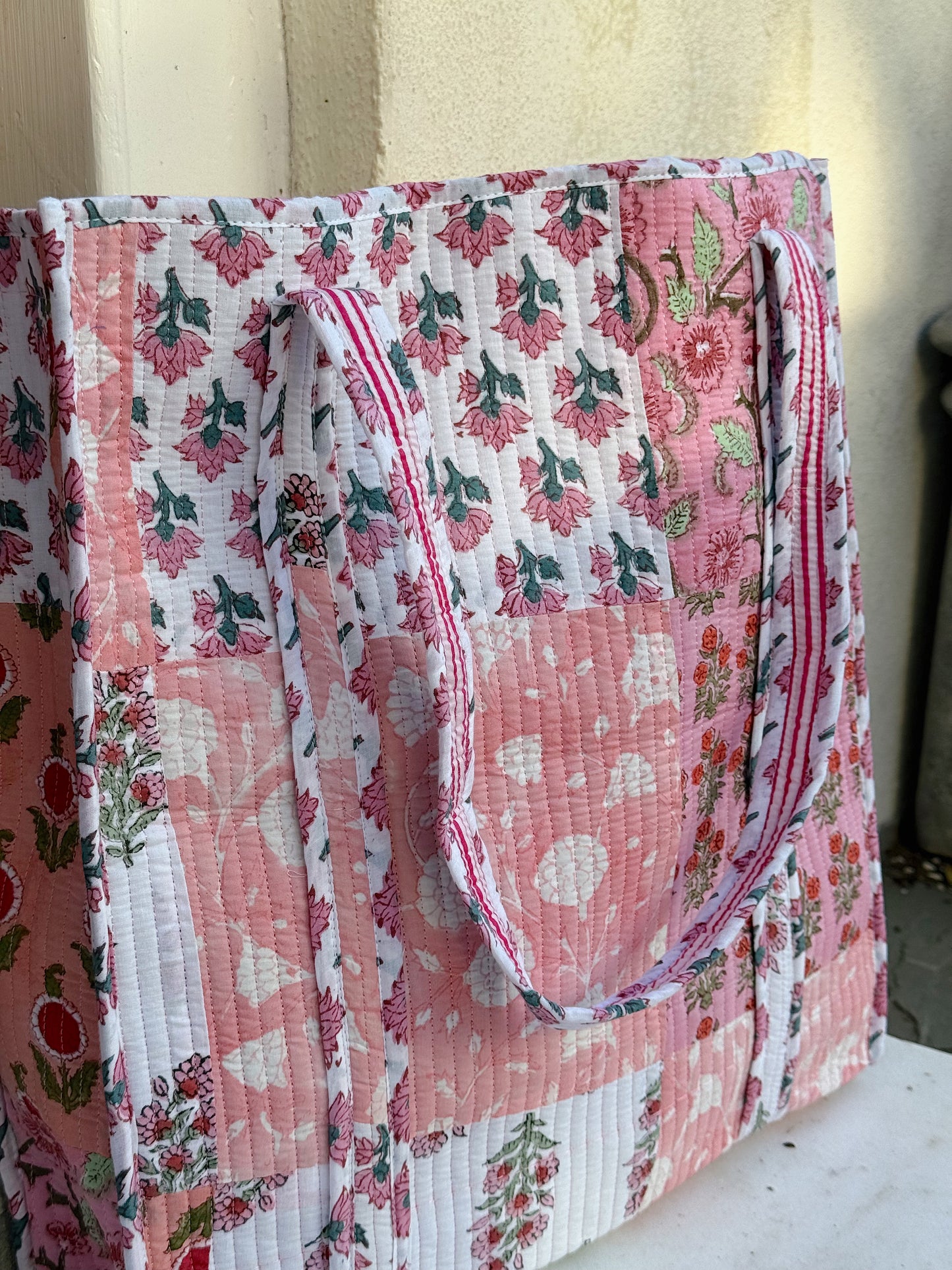 Pink Patchwork Tote