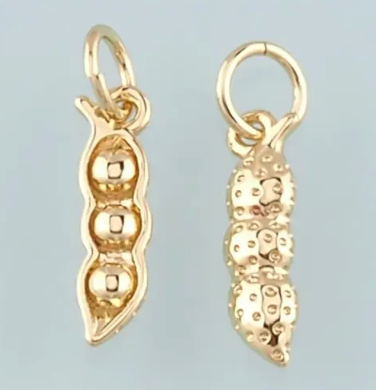Three pees in a pod charm