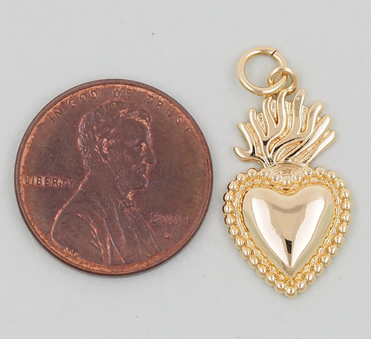 Sacred heart charm