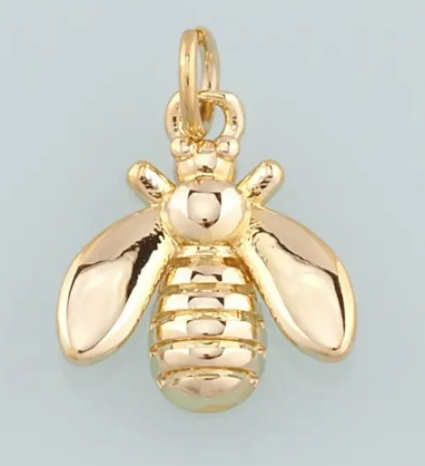 Gold bee charm